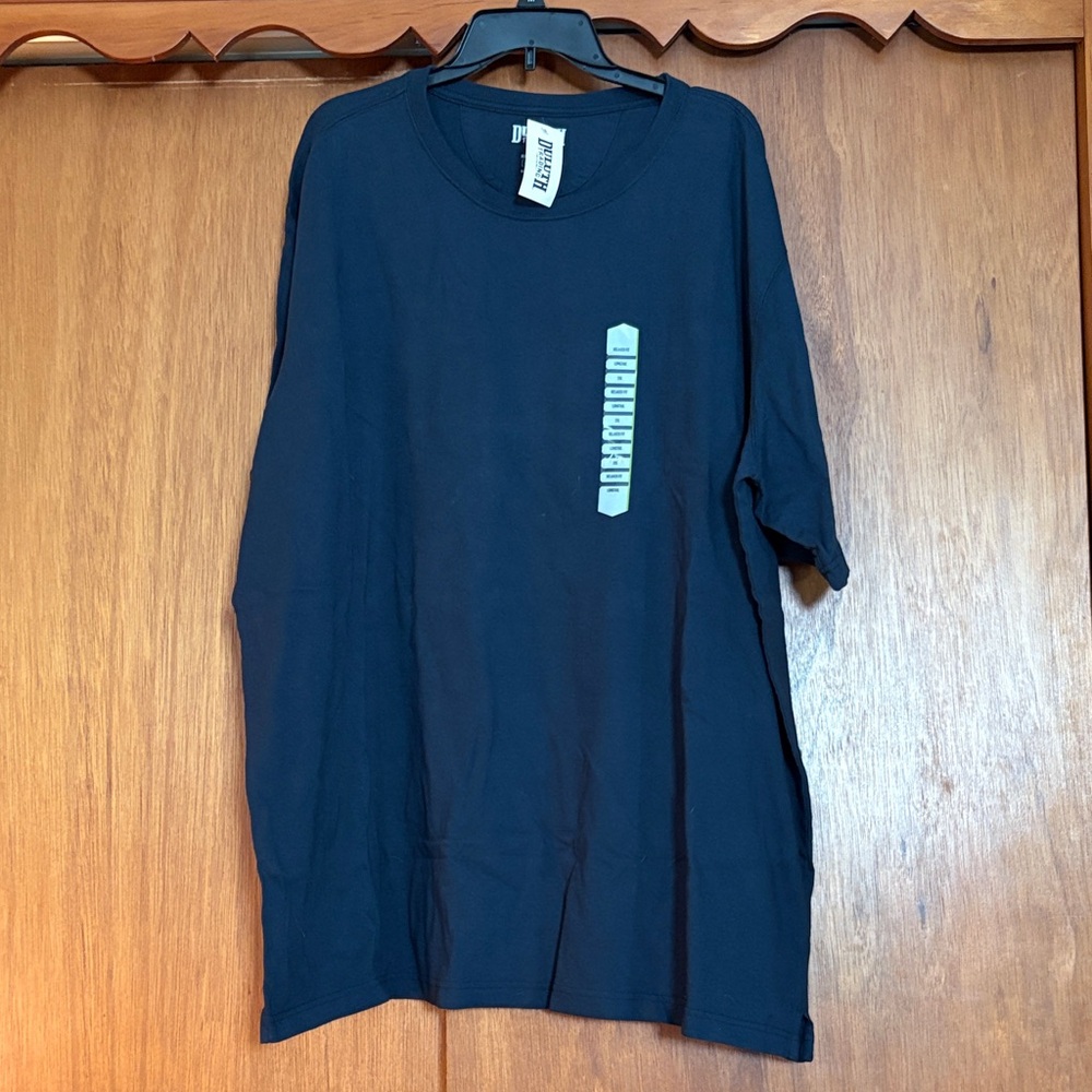 Element Navy Tee with Aqua Graphic